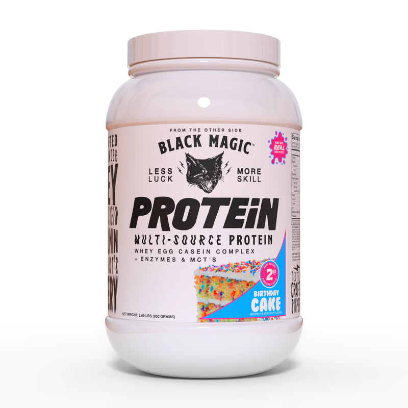 BLACK MAGIC SUPPLY HANDCRAFTED MULTI-SOURCE PROTEIN 2LB-Birthday Cake