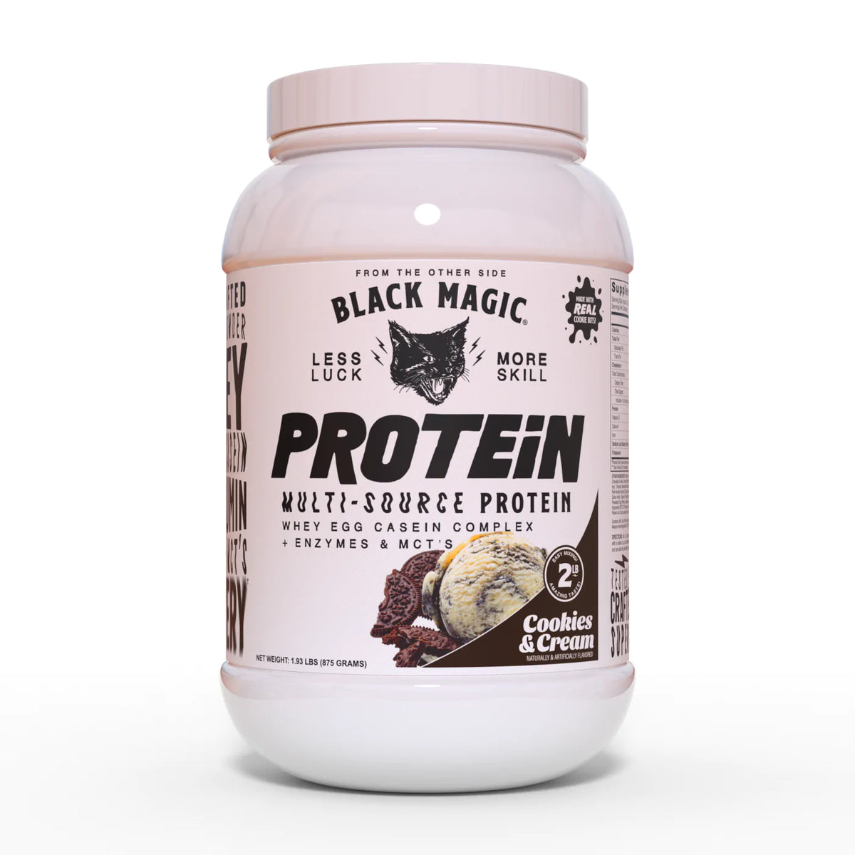 multi-source cookies and cream protein powder