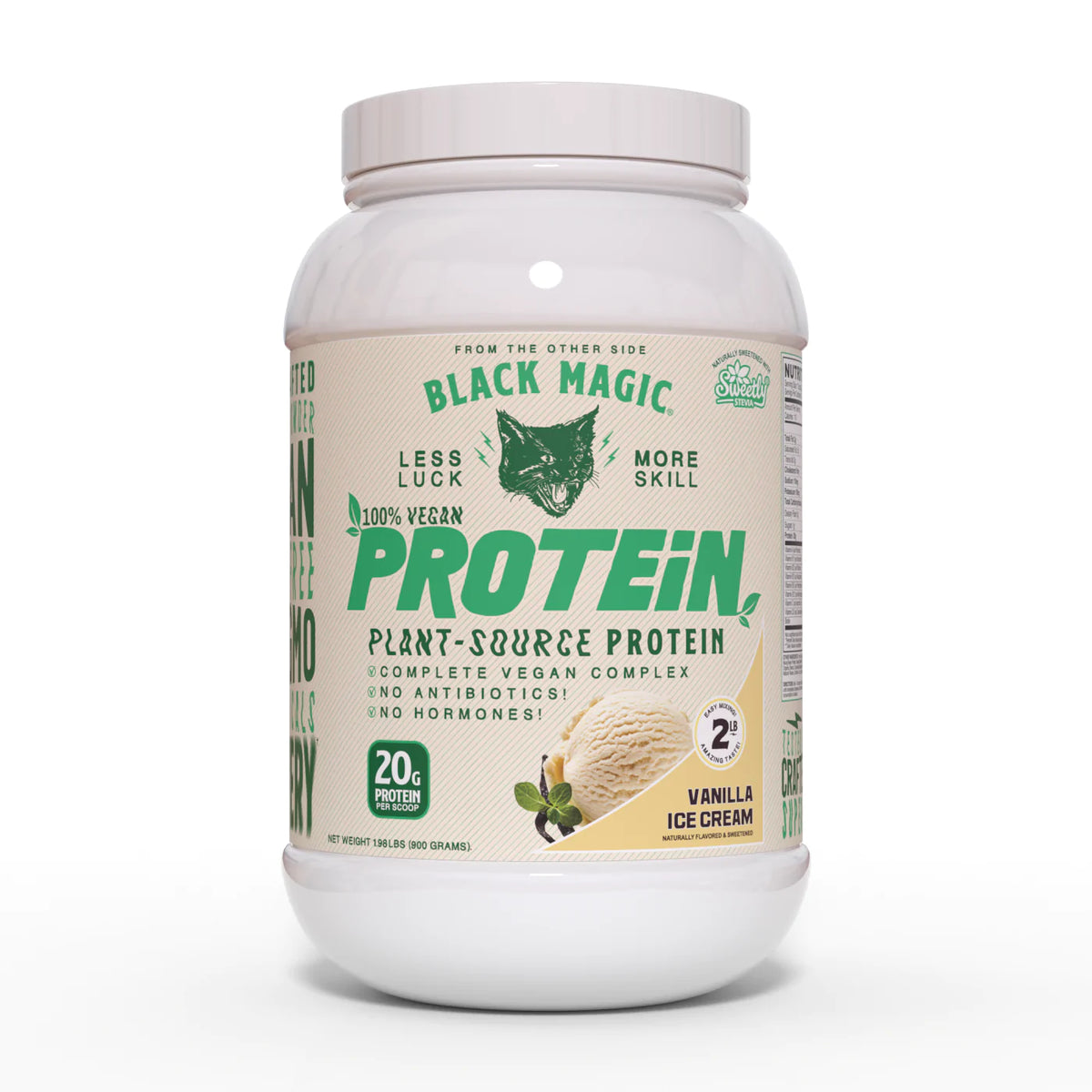 plant-based vegan vanilla protein powder